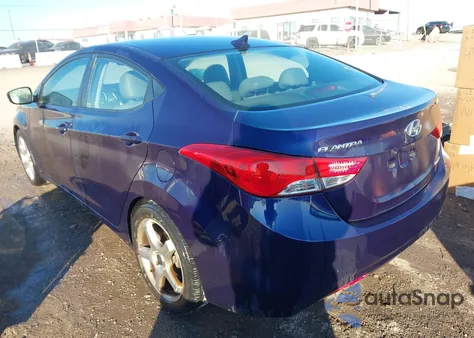 2013 Hyundai Elantra Limited from USA, damaged, VIN 5NPDH4AEXDH433863